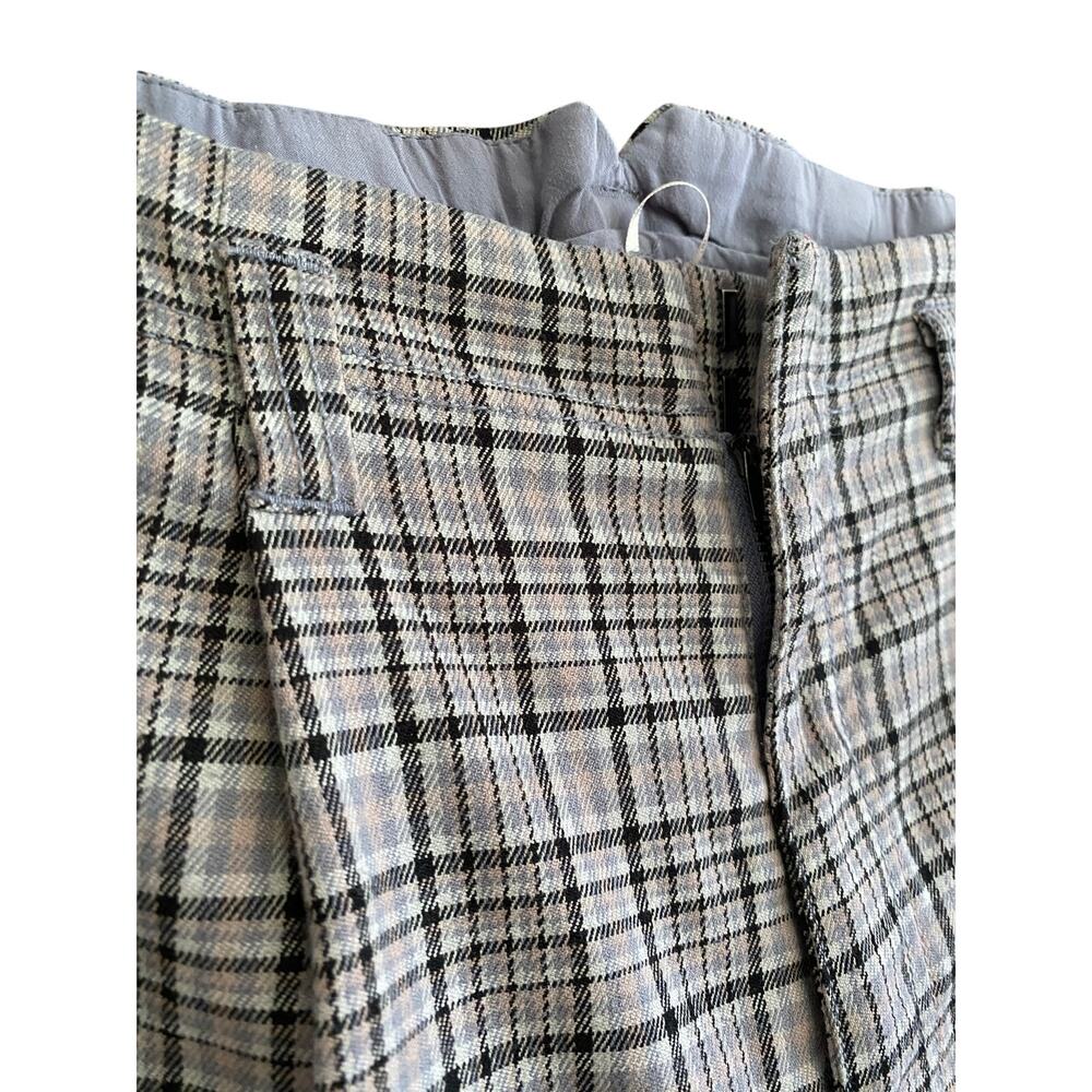 Free People Turning Point Plaid Barrel Trousers Size 6 - Picture 5 of 8